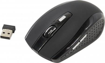 Мышь беспроводная Оклик 455MW USB, 1600 dpi, до 10 м, д/ноутбука, черный